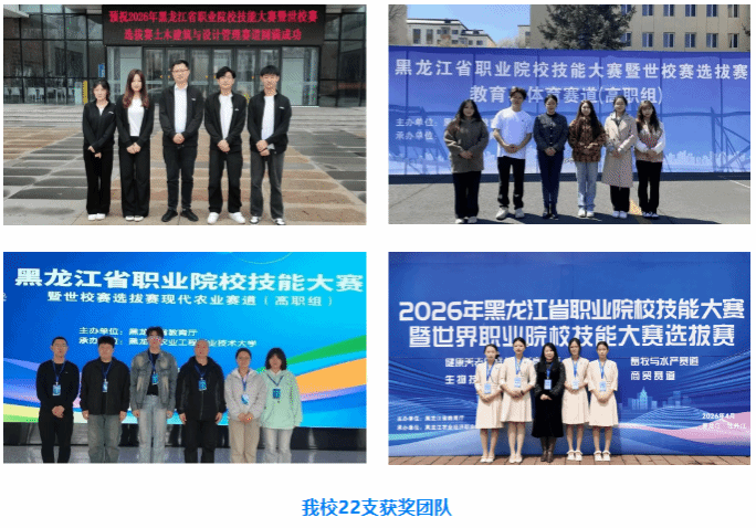 我校在2026年黑龙江省职业院校技能大赛中再创佳绩-黑龙江农垦职业学院